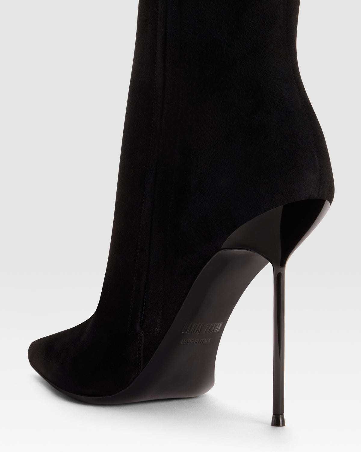 VELOURSLEDERSTIEFEL MIT WEICHEM FELLSTRIP