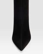 VELOURSLEDERSTIEFEL MIT WEICHEM FELLSTRIP
