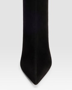 VELOURSLEDERSTIEFEL MIT WEICHEM FELLSTRIP