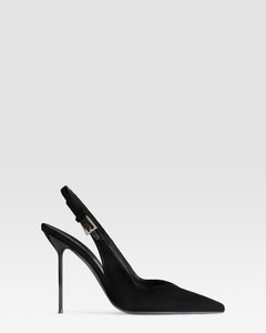 SLINGBACK DE TERCIOPELO CON HEBILLA JOYA