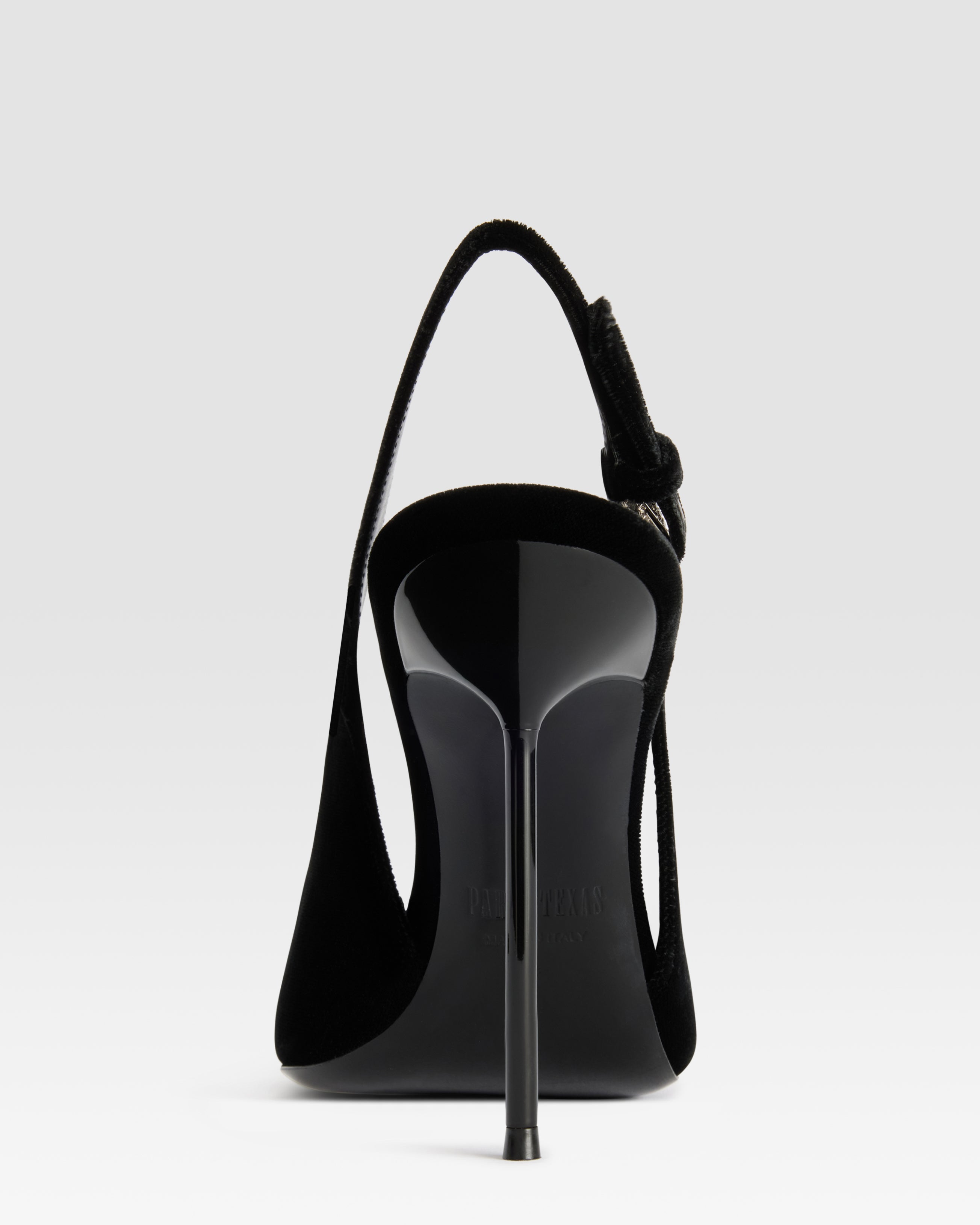 SLINGBACK DE TERCIOPELO CON HEBILLA JOYA