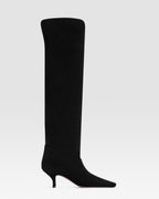 OVER-THE-KNEE VELOURSLEDERSTIEFEL