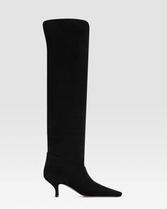 OVER-THE-KNEE VELOURSLEDERSTIEFEL