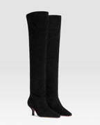OVER-THE-KNEE VELOURSLEDERSTIEFEL
