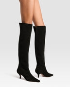 OVER-THE-KNEE VELOURSLEDERSTIEFEL