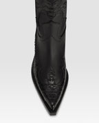 WESTERNSTIEFEL AUS LEDER MIT PYTHON-PRINT-STICKEREI