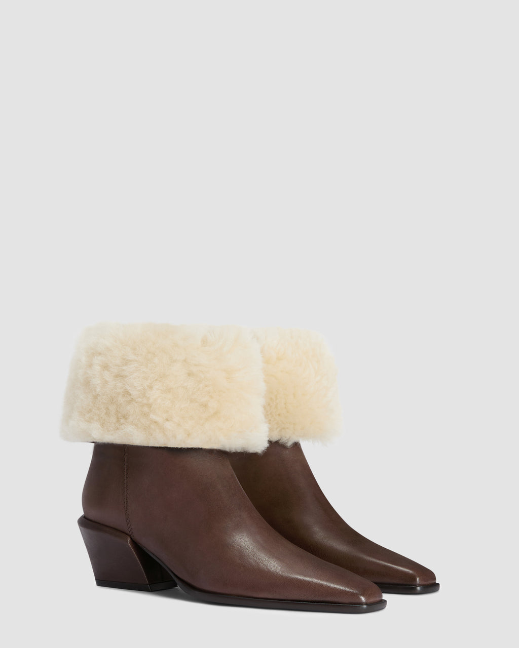 BOTIN DE PIEL Y SHEARLING SUAVE