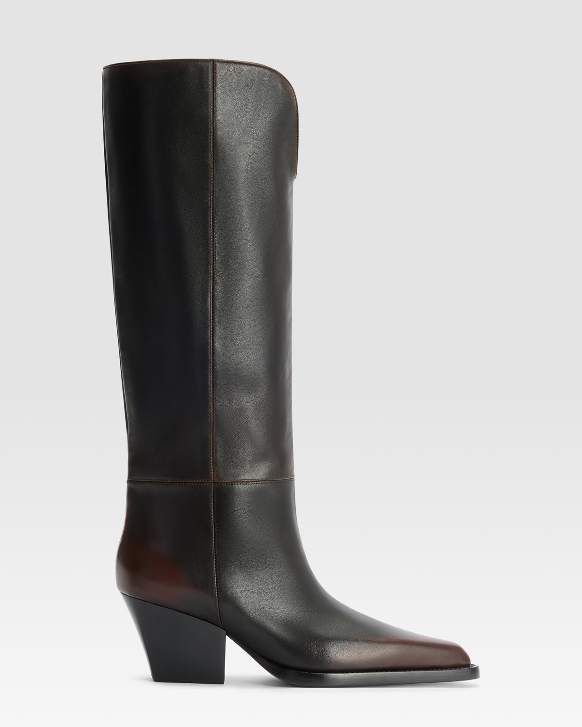 LEDERSTIEFEL MIT VINTAGE-EFFEKT