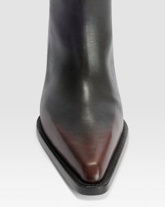 LEDERSTIEFEL MIT VINTAGE-EFFEKT