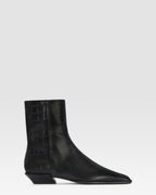 BOTIN DE PIEL ESTAMPA COCODRILO