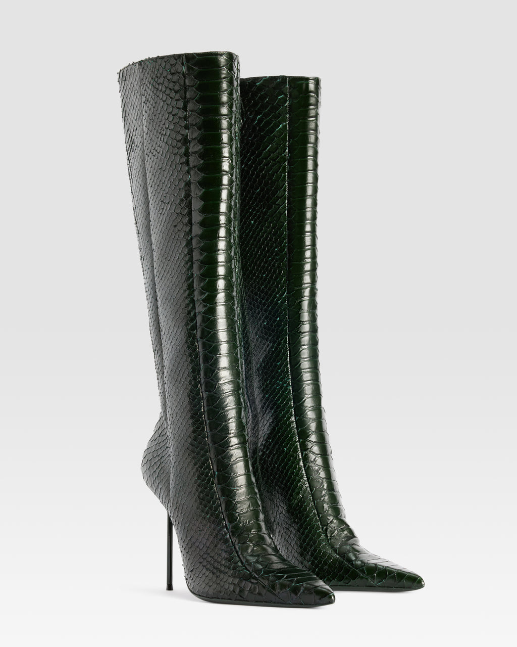 PYTHON-PRINT LEDERSTIEFEL MIT CUT-OUT-EFFEKT