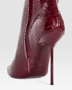 BOTTE EN CUIR IMPRIME PYTHON EFFET CUT-OUT