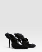 MULE CHANKLA DE PIEL CHAROL CON PLANTILLA DE SHEARLING