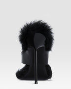 MULE CHANKLA DE PIEL CHAROL CON PLANTILLA DE SHEARLING