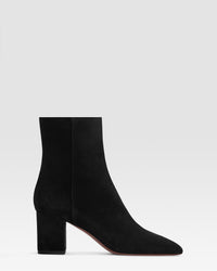 STIVALETTO IN PELLE SCAMOSCIATA — BLACK