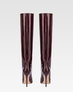 Stivali in vernice rouge noir