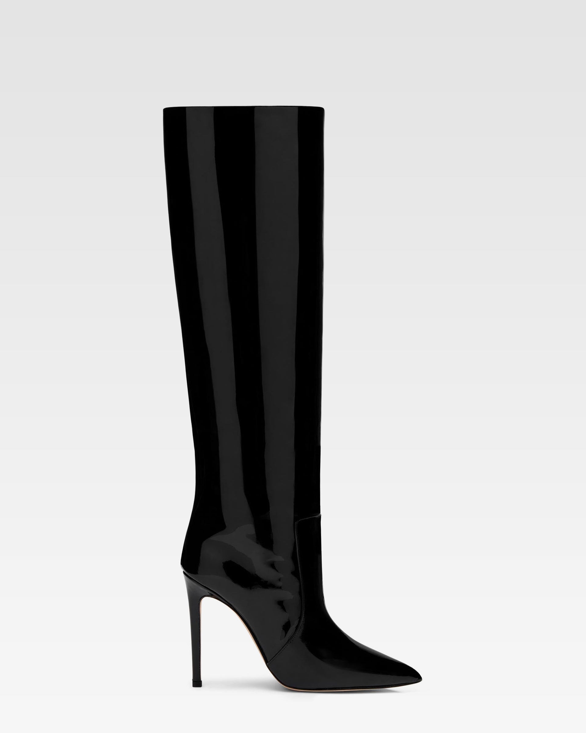 Paris Texas Patent Leather Boot Woman, Black, Size 40.5
