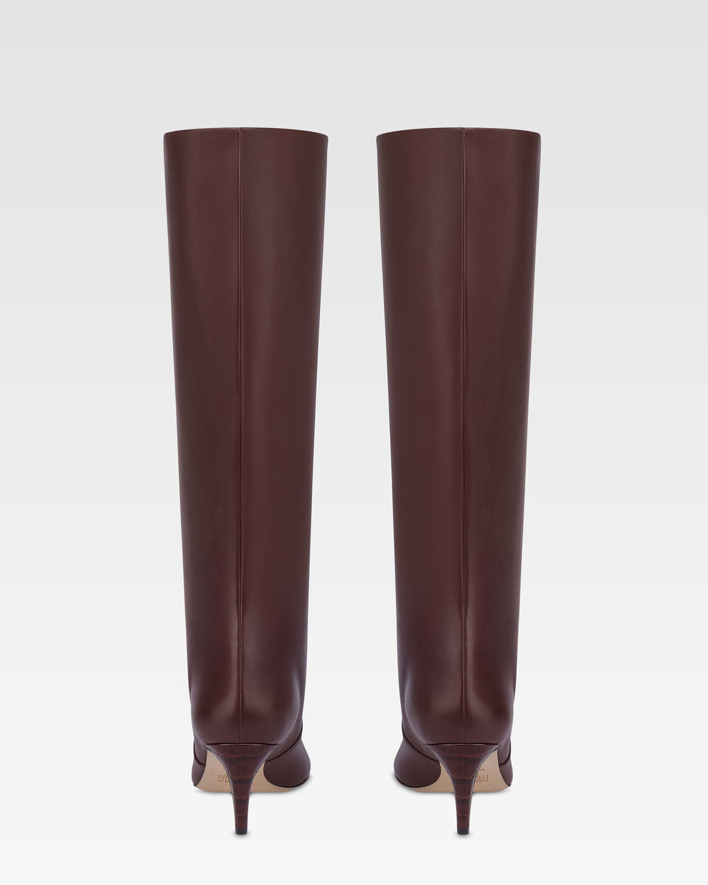 Boots in rouge noir leather