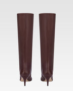 Boots in rouge noir leather