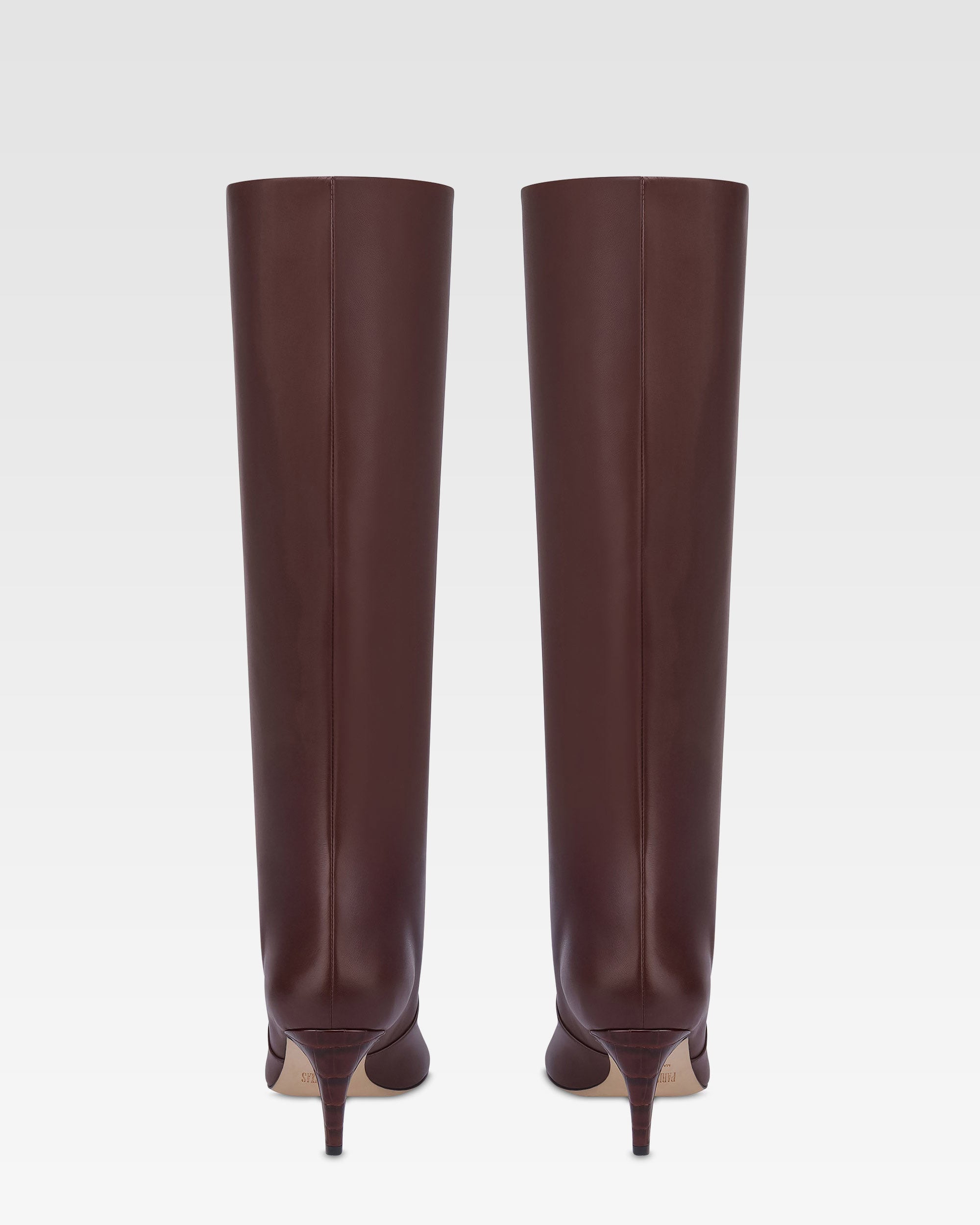 Boots in rouge noir leather