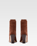 Canyon brown calf suede ankle boots