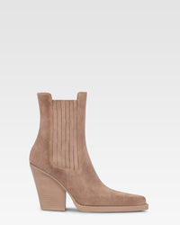 Stiefelette aus canyonbraunem Kalbsveloursleder — Koala