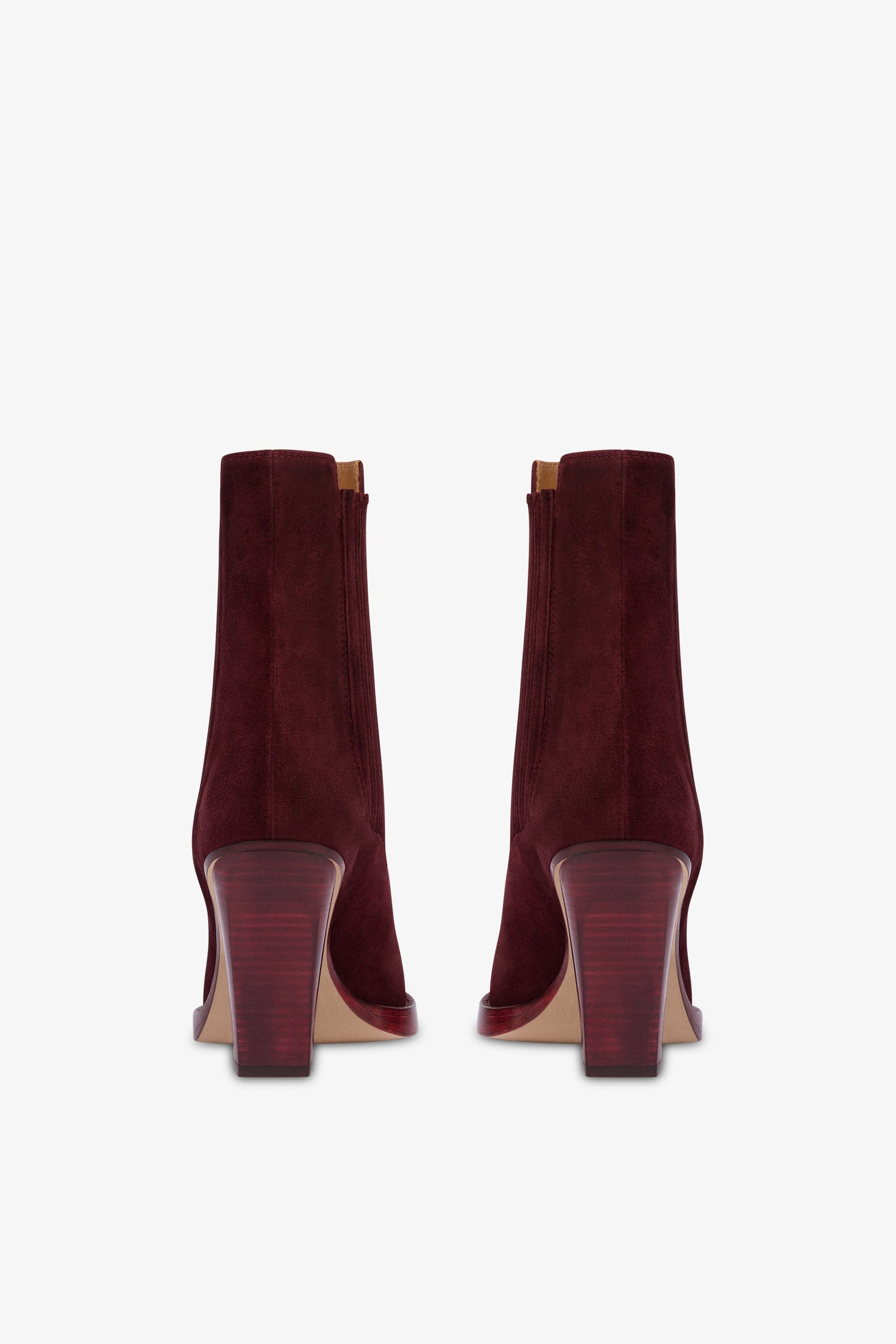 Bottines a bout carre en cuir suede Kenya