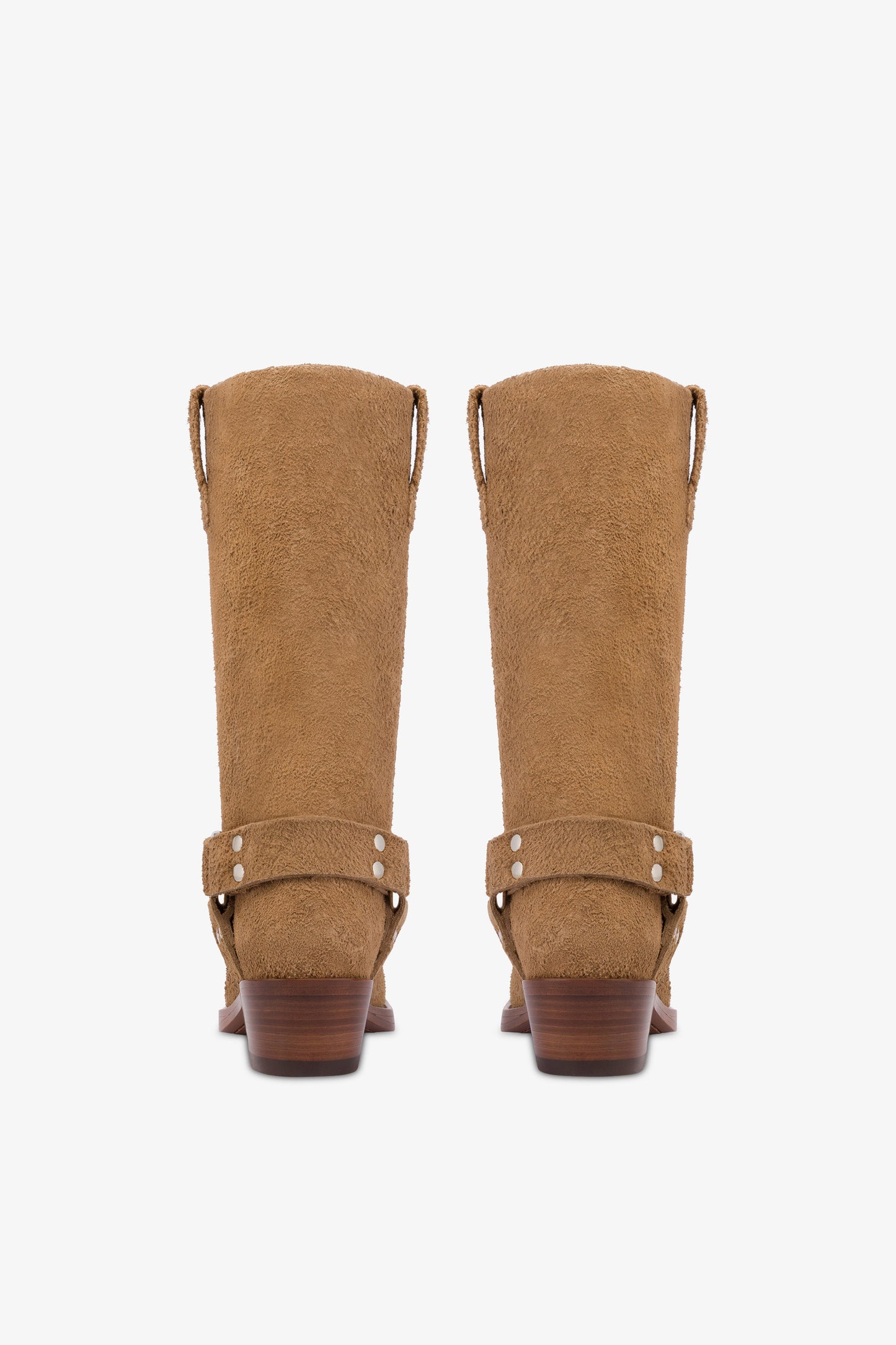 Boots in tobacco suede leather