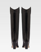 STIVALI IN PELLE NERA