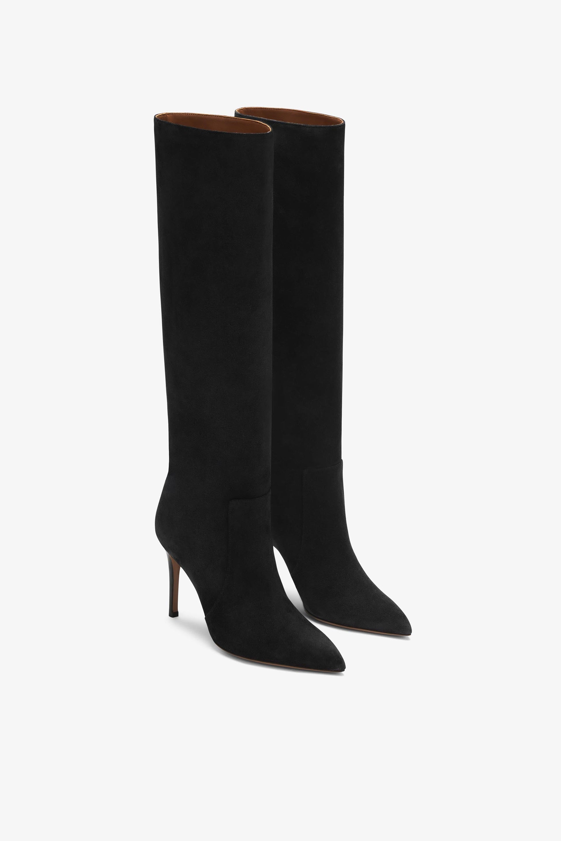 Bottes en daim noir