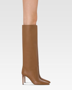 Stivali in pelle pecan