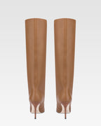 Stivali in pelle pecan