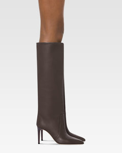 Stivali in pelle ebano