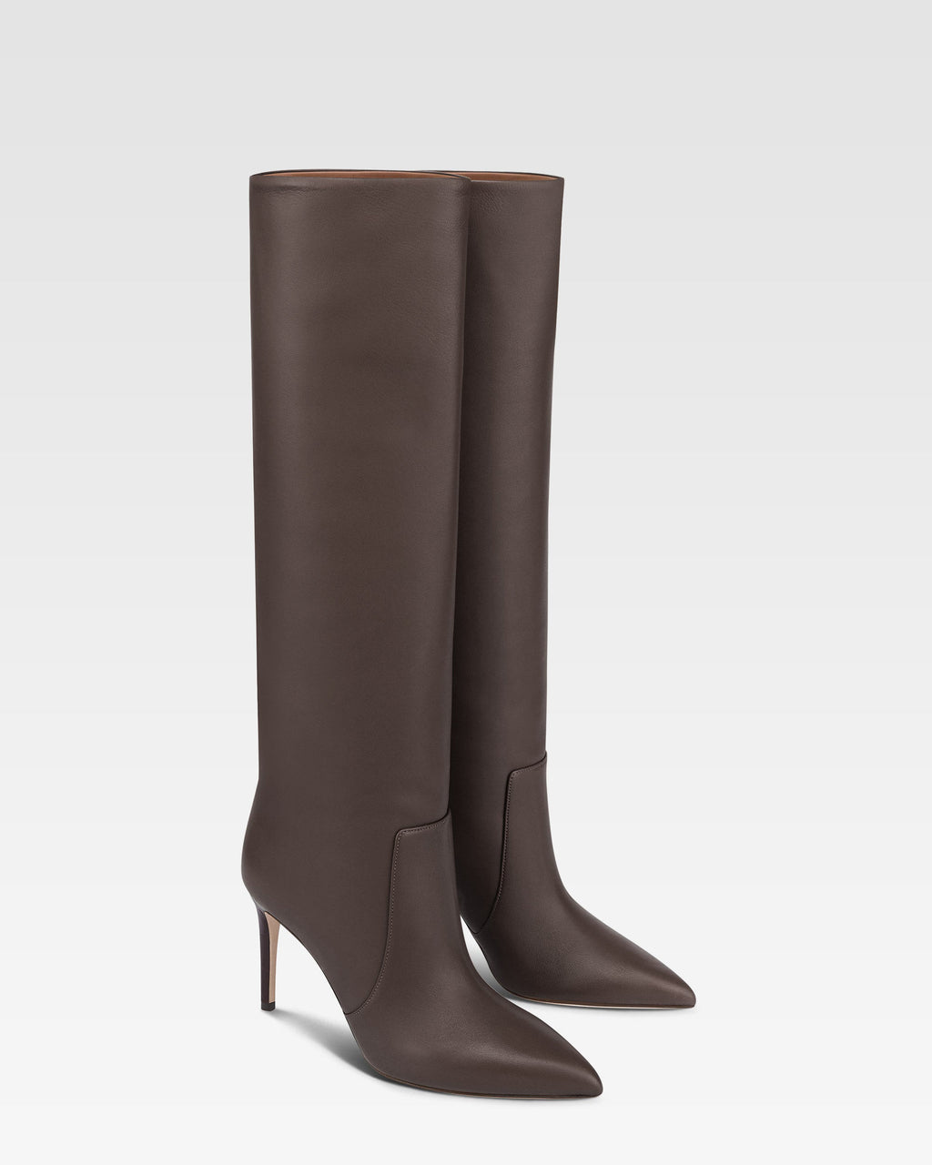 Stivali in pelle ebano