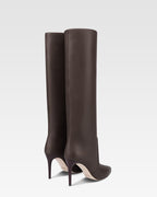 Stivali in pelle ebano