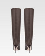 Stivali in pelle ebano