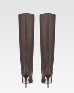 Stivali in pelle ebano