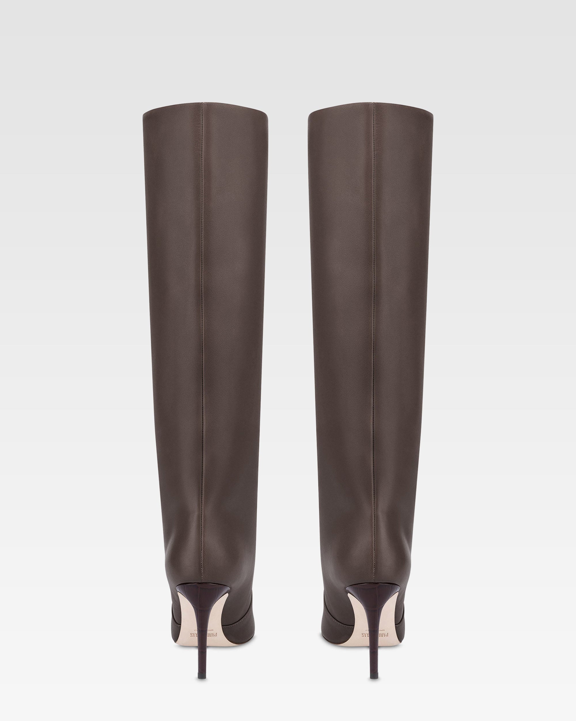 Stivali in pelle ebano