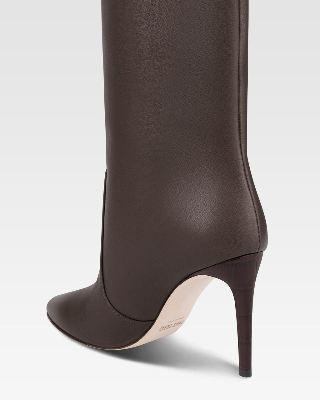 Stivali in pelle ebano