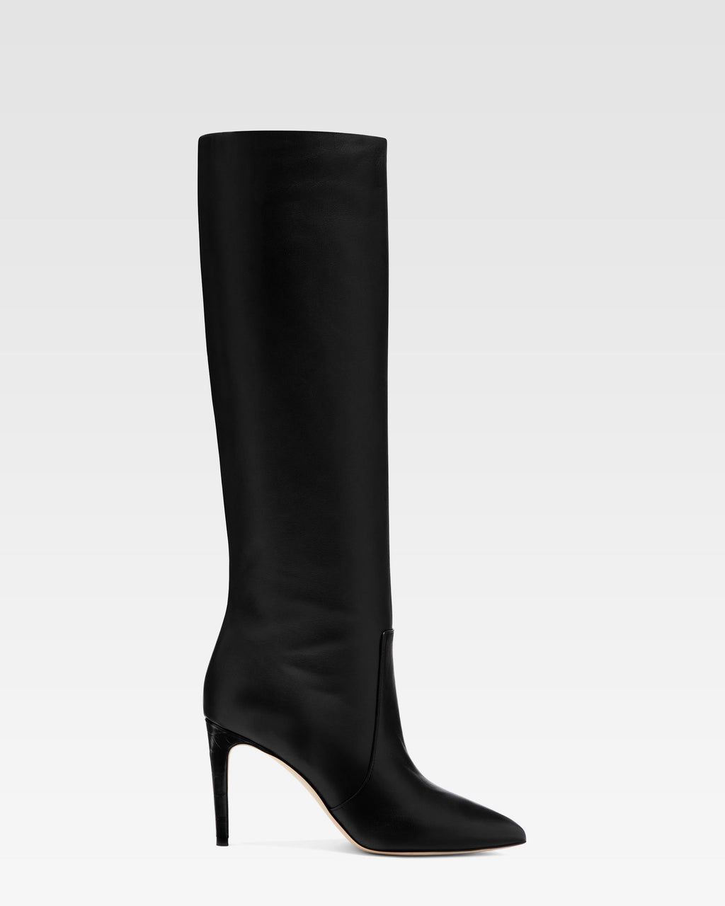 Black nappa leather heel 85 boots