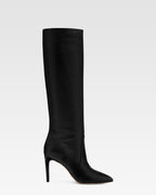 Black nappa leather heel 85 boots