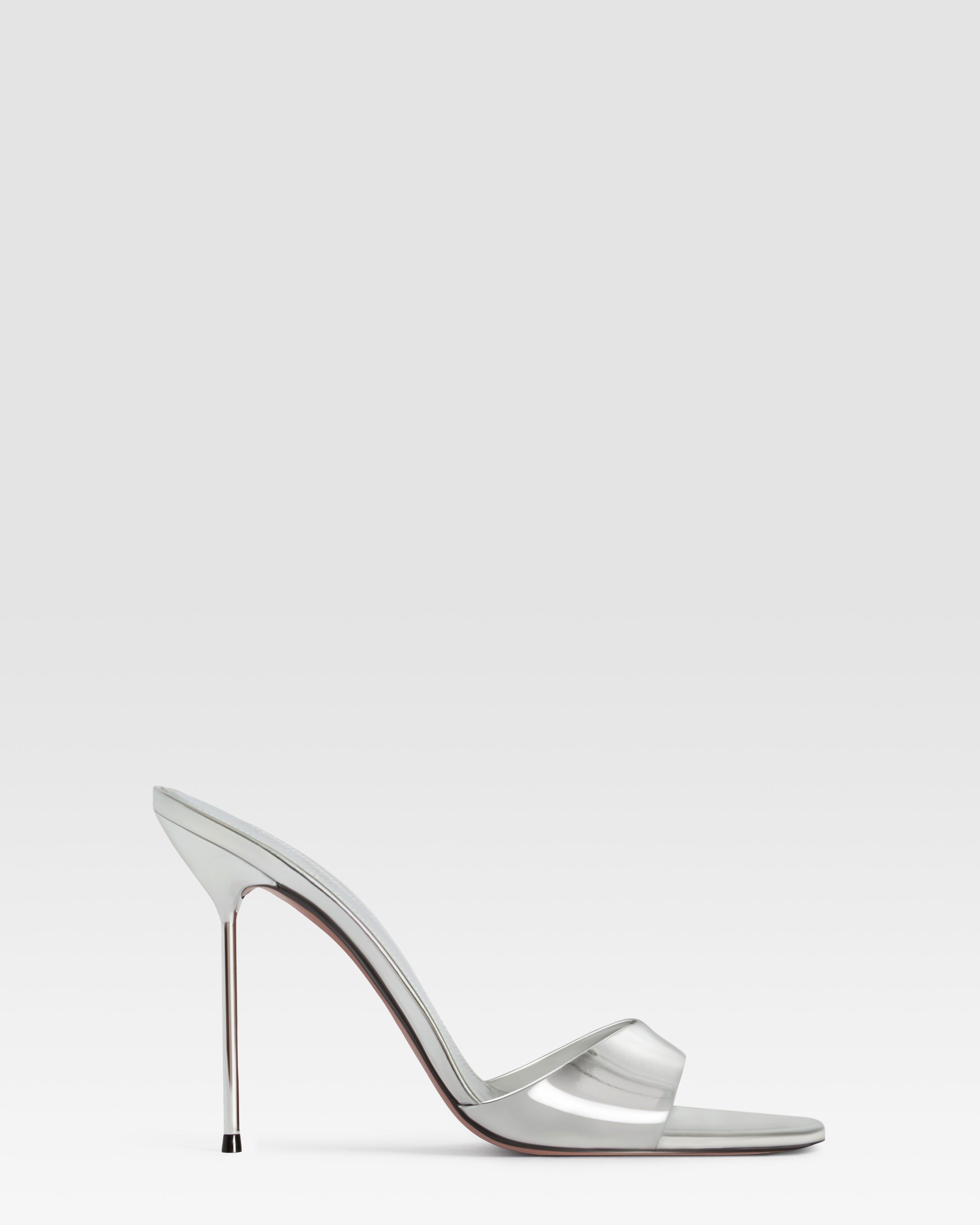 MIRRORED LEATHER MULE