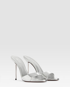MIRRORED LEATHER MULE