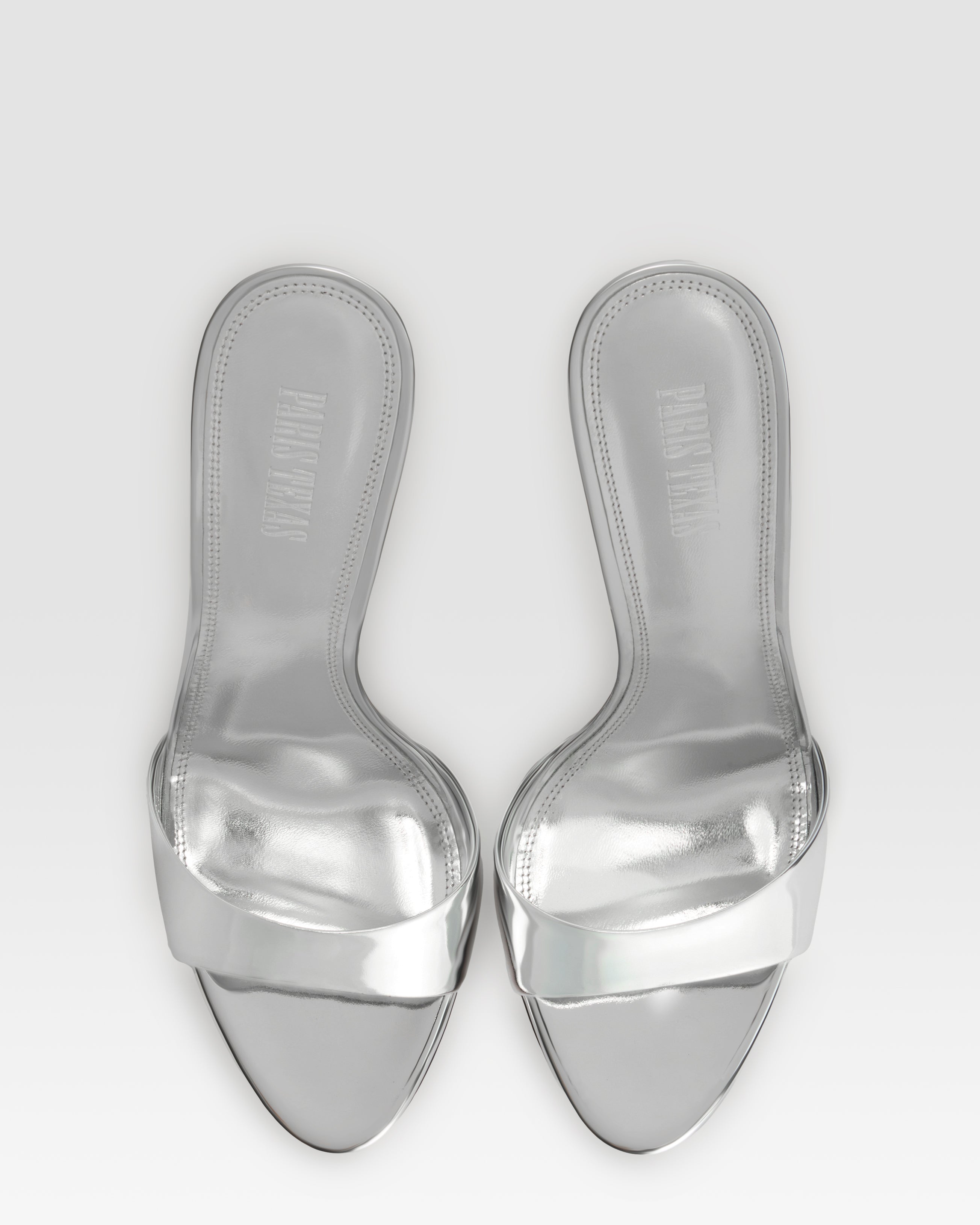 MIRRORED LEATHER MULE