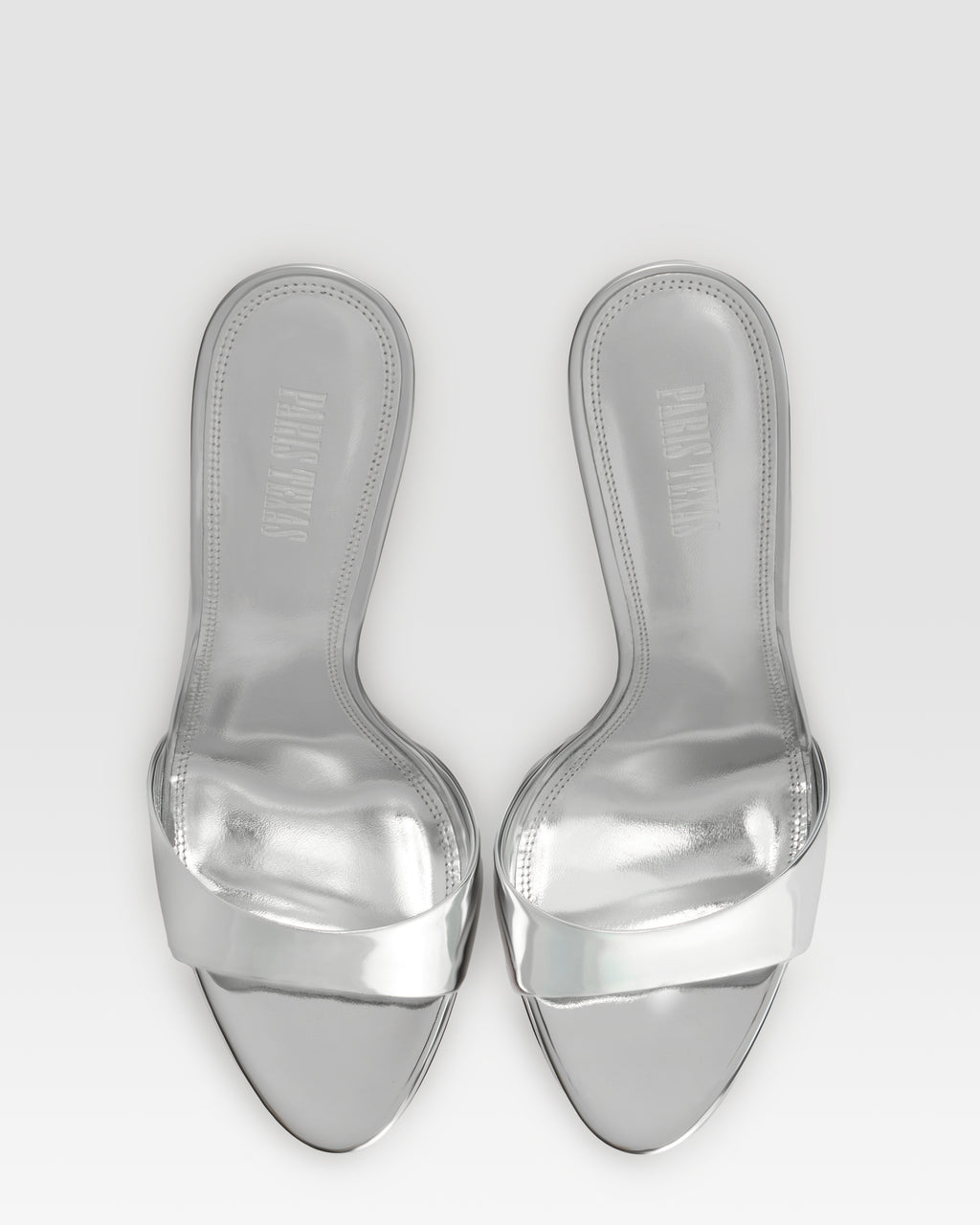 MIRRORED LEATHER MULE