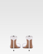 MIRRORED LEATHER MULE