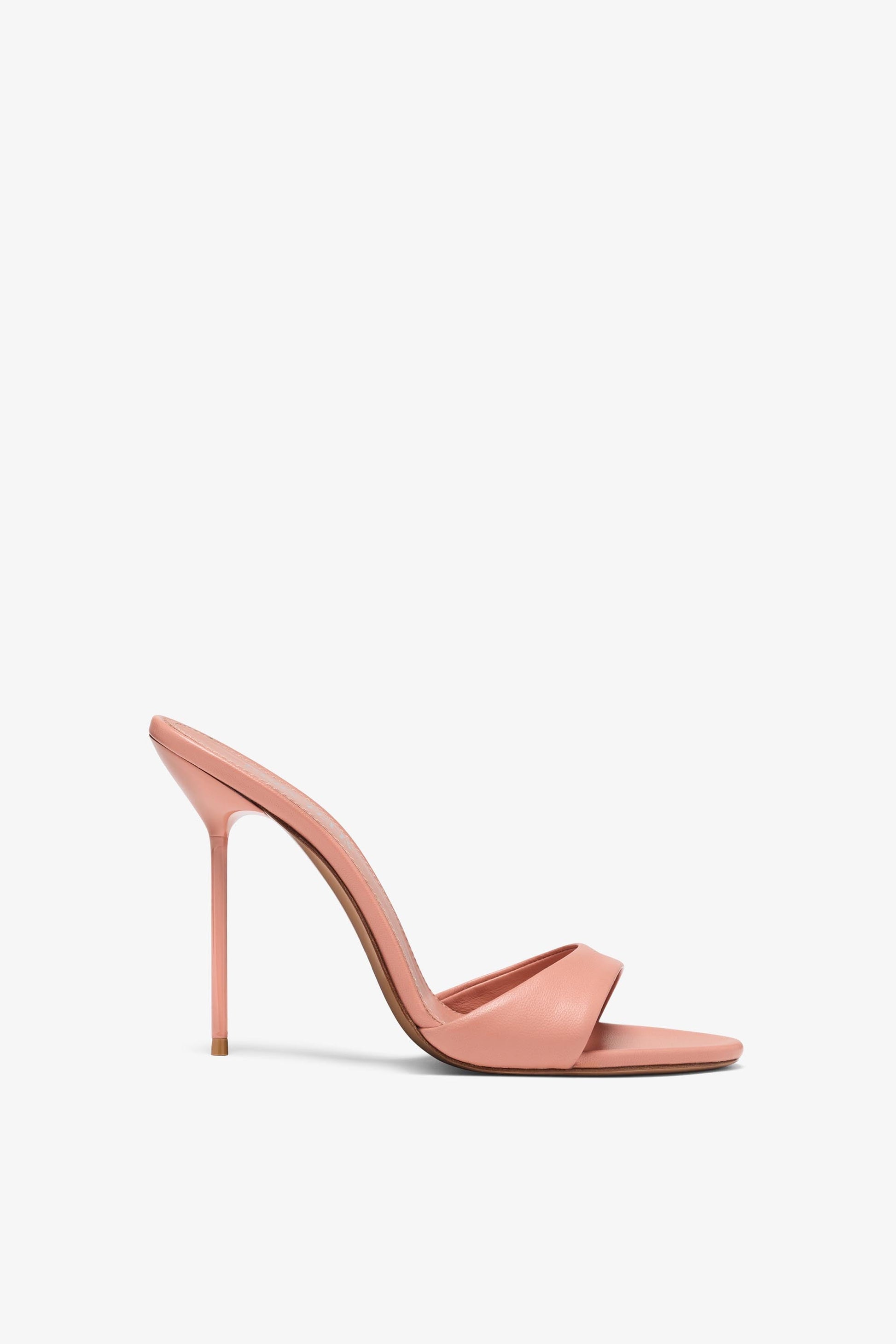 Mule de piel rosa Texas