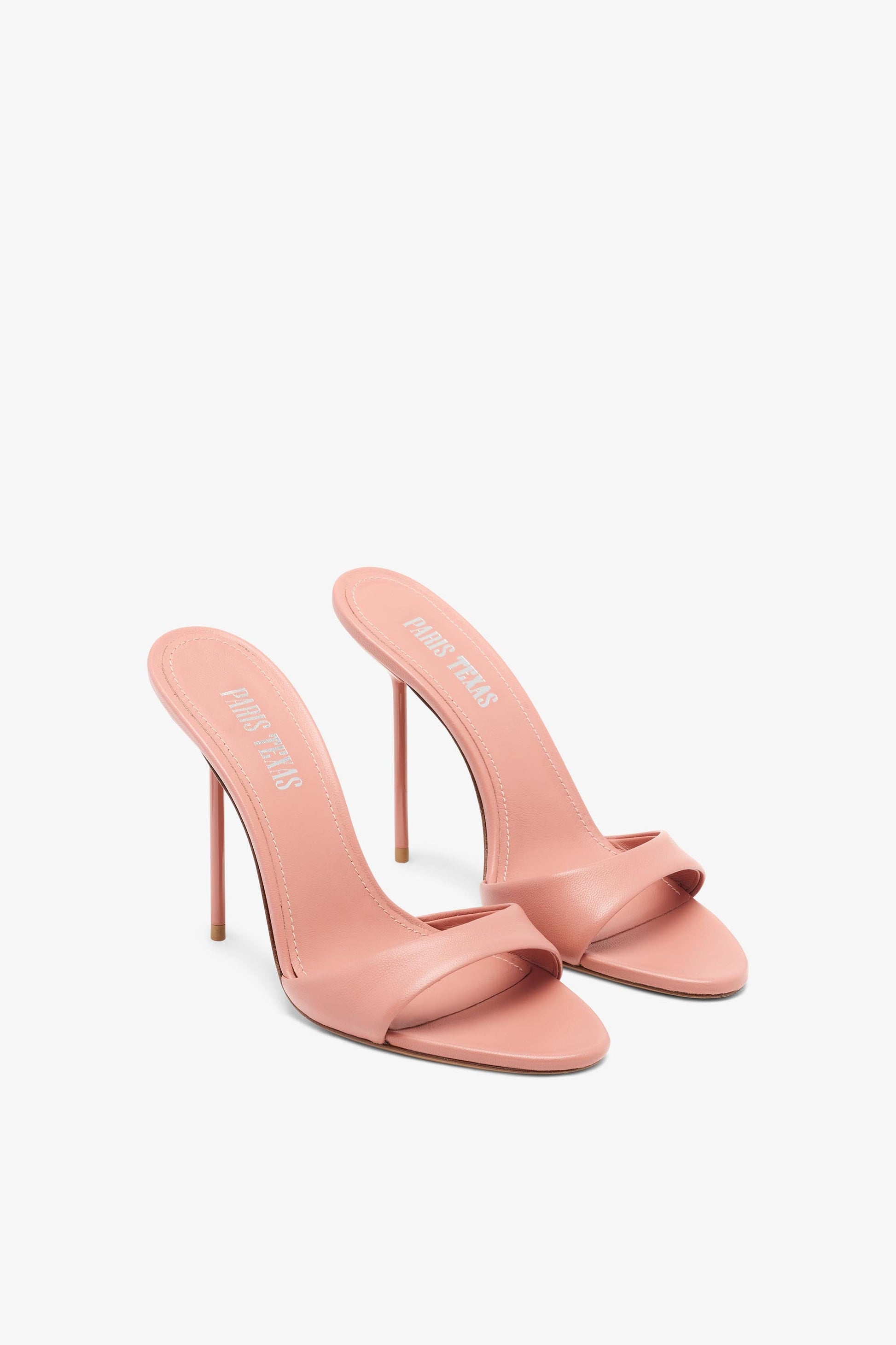 Mule de piel rosa Texas