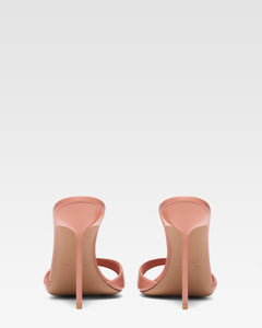 Texas rose leather mule