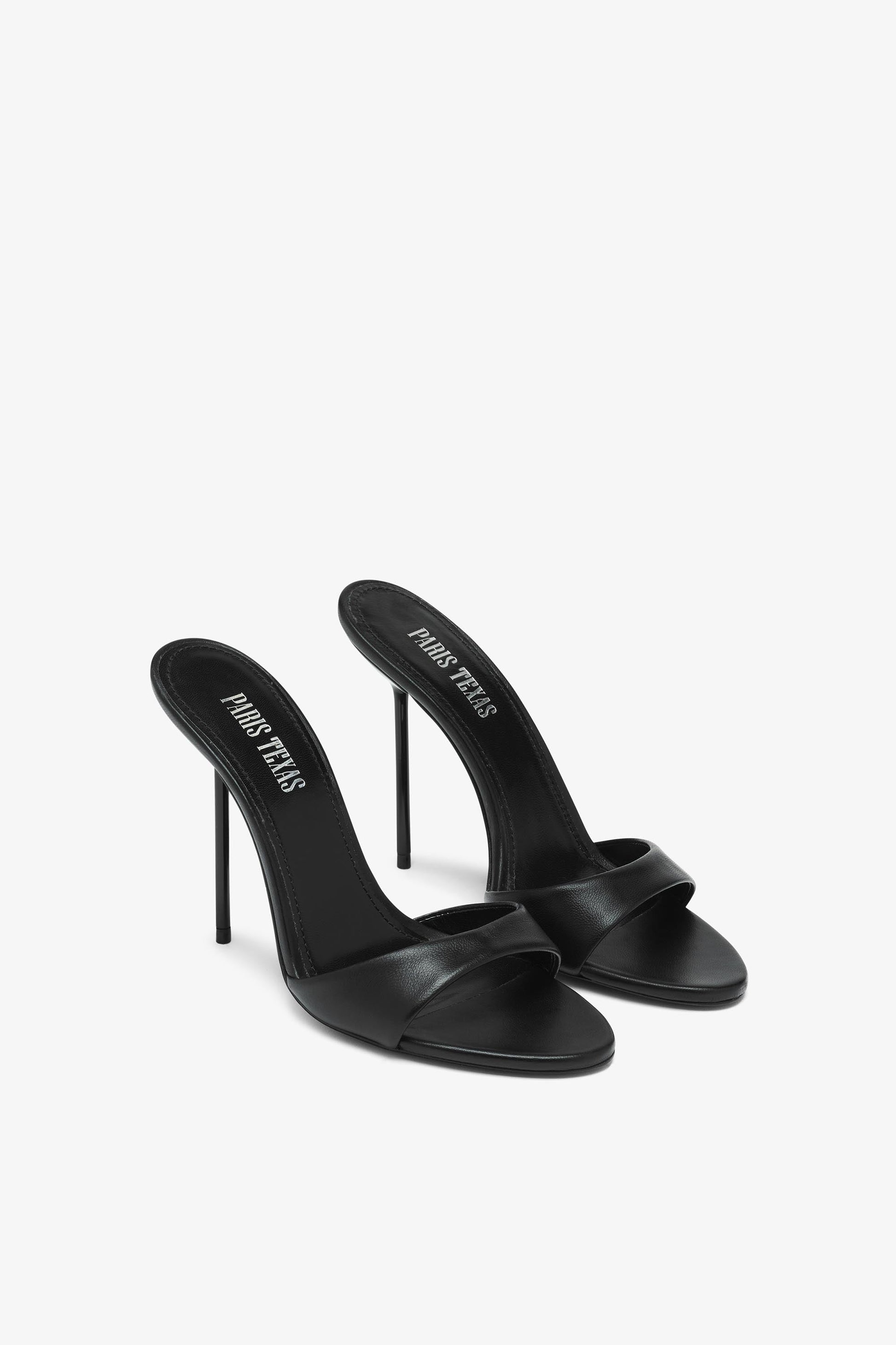 Mule en cuir nappa noir